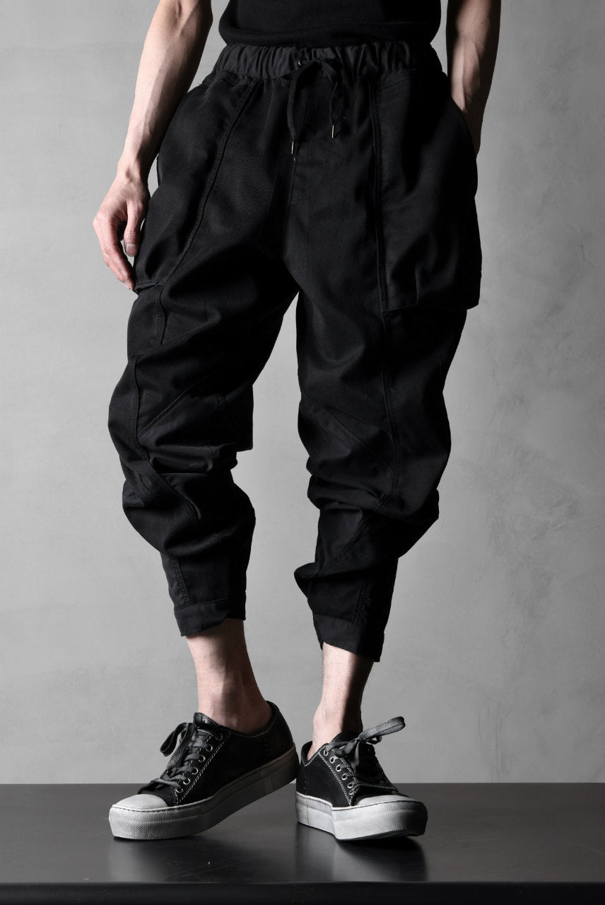 CHANGES VINTAGE REMAKE CUFF EASY TROUSERS / Dickies FABRIC (MULTI BLACK #C)