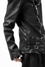 画像をギャラリービューアに読み込む, ISAMU KATAYAMA BACKLASH exclusive DOUBLE RIDERS JACKET / JP-CALF GARMENT WASHED (BLACK)