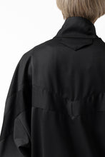 画像をギャラリービューアに読み込む, Y&#39;s....  PANELED ZIP BLOUSON / SUPER 120&#39;s DOESKIN (BLACK)