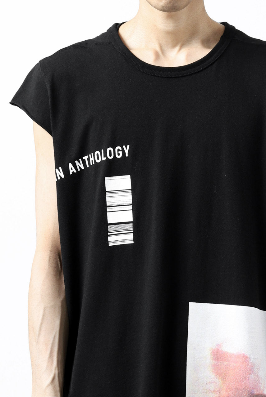 A.F ARTEFACT "AN ANTHOLOGY" FRENCH SLEEVE TOP (BLACK)