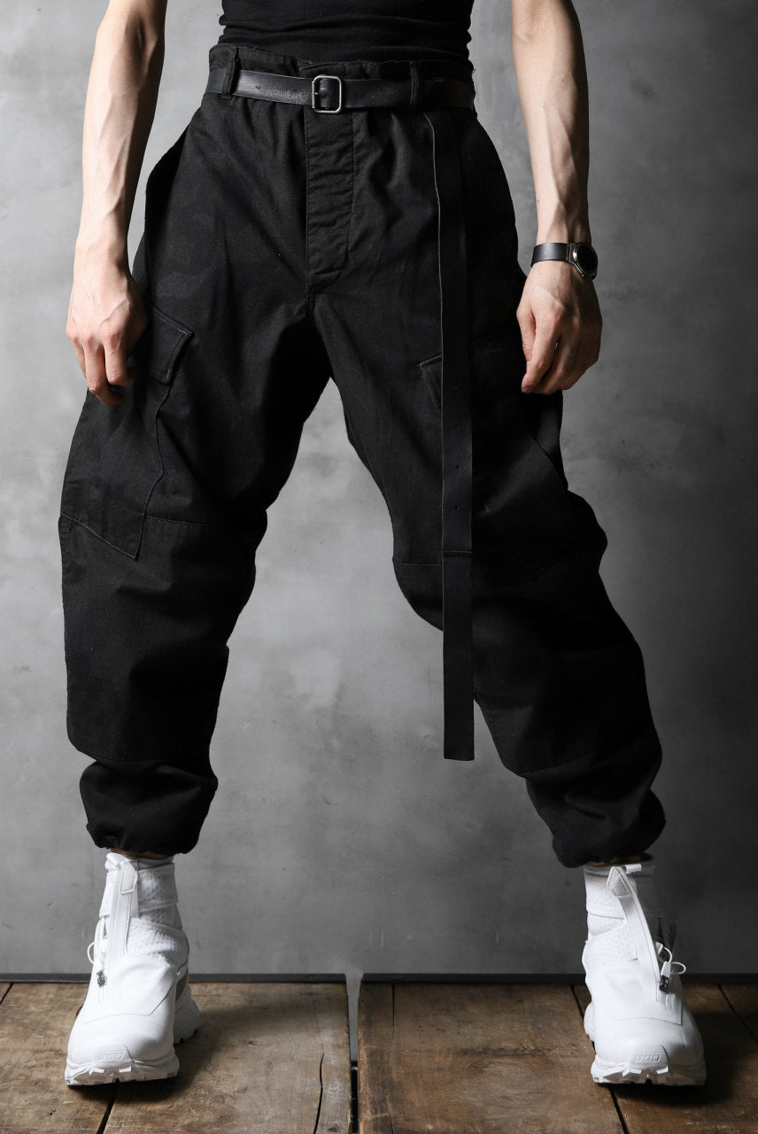 CHANGES VINTAGE REMAKE MILITARY CARGO TAPERED PANTS / WOODLAND CAMO (BLACK DYED #B)