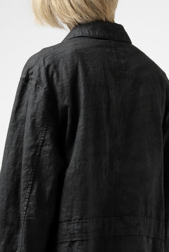 画像をギャラリービューアに読み込む, ISAMU KATAYAMA BACKLASH WORK COAT / GARMENT NATURAL DYED LINEN (SUMI)