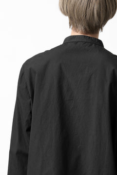 Load image into Gallery viewer, daub LONG SLEEVE SHIRT / DYED COTTON BROAD (BLACK)