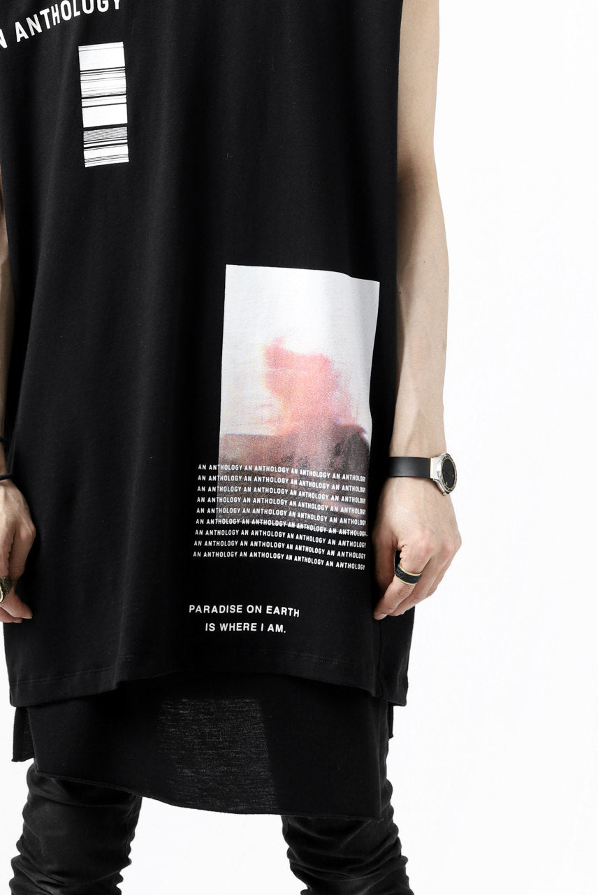 画像をギャラリービューアに読み込む, A.F ARTEFACT &quot;AN ANTHOLOGY&quot; FRENCH SLEEVE TOP (BLACK)