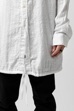 画像をギャラリービューアに読み込む, daub WASHED LONG SHIRT / CL-STRIPE (WHITE)