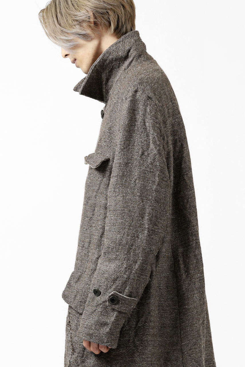 YUTA MATSUOKA long coat / goat wool (brown)