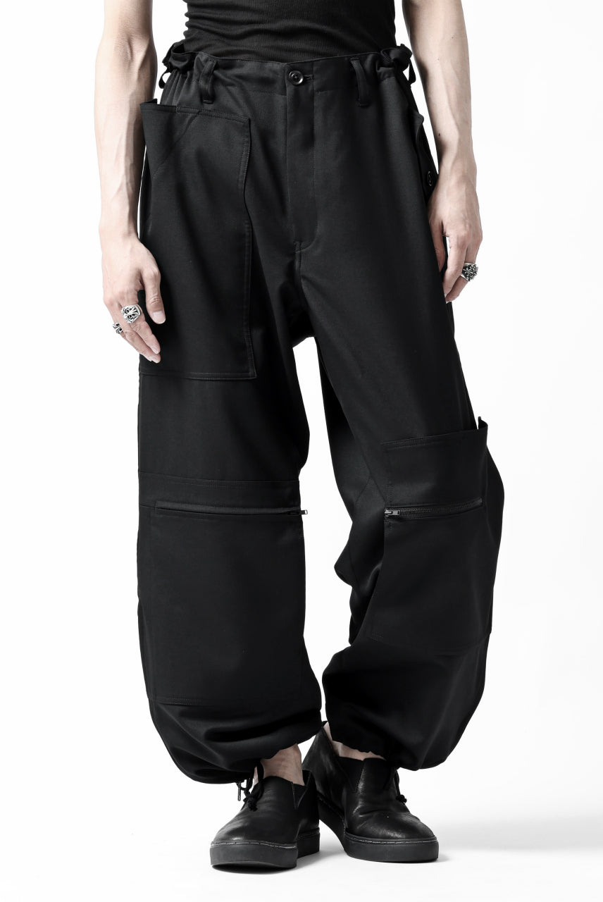 Y's BANG ON! No.170 GABARDINE PATCH WORK PANTS (BLACK)