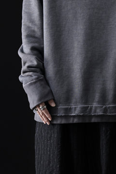 画像をギャラリービューアに読み込む, daub DYEING SWEAT PULLOVER / BRUSHED BACK TERRY FLEECE (GREY)