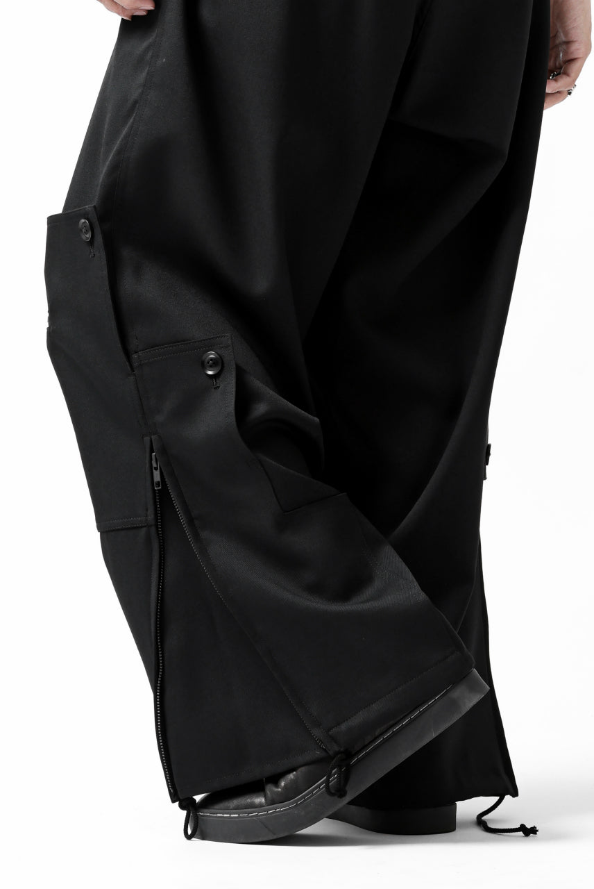 Load image into Gallery viewer, Y&#39;s BANG ON! No.170 GABARDINE PATCH WORK PANTS (BLACK)