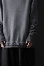 画像をギャラリービューアに読み込む, daub DYEING SWEAT PULLOVER / BRUSHED BACK TERRY FLEECE (GREY)