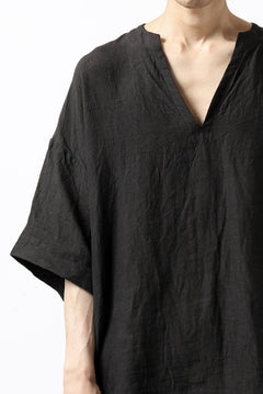 画像をギャラリービューアに読み込む, _vital minimal tunica tops / linen (BLACK)