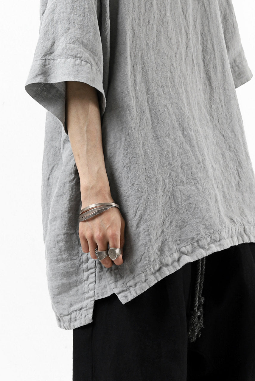_vital exclusive minimal tunica tops / sumi dyed linen (L.GREY)