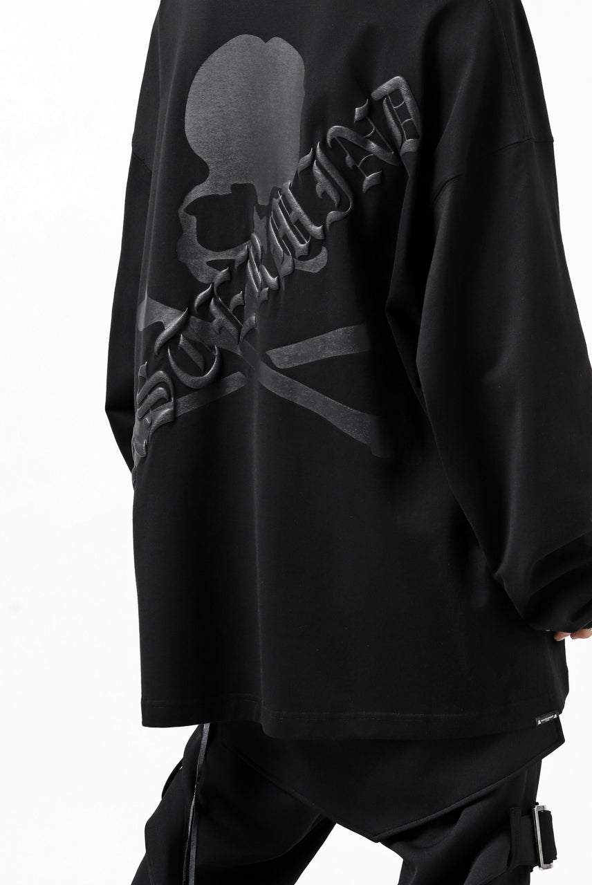 mastermind JAPAN BOXY-FIT LS / RUBBER AND FOAM PRINTED (BLACK)