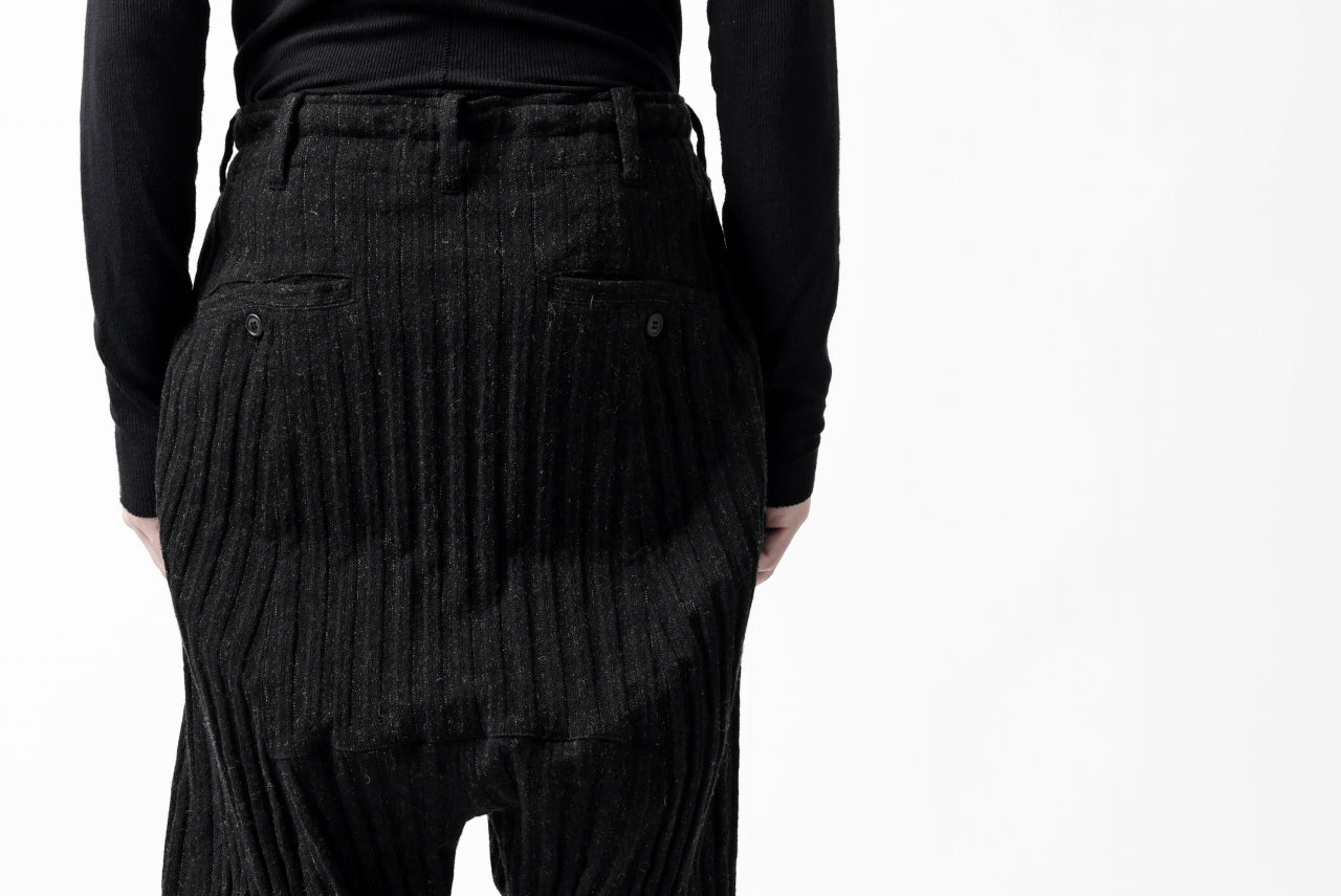 forme d'expression 2 Tucked Sarouel Pants (Black)