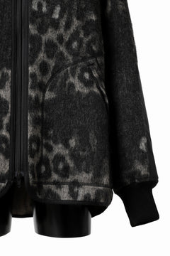 画像をギャラリービューアに読み込む, Y-3 Yohji Yamamoto LEOPARD TRACK JACKET / MIX WOOL MOHAIR (MULTI)