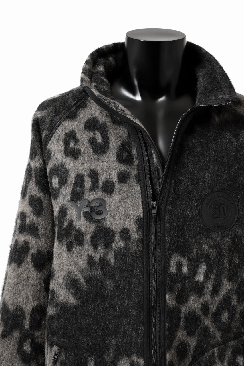 Y-3 Yohji Yamamoto LEOPARD TRACK JACKET / MIX WOOL MOHAIR (MULTI)