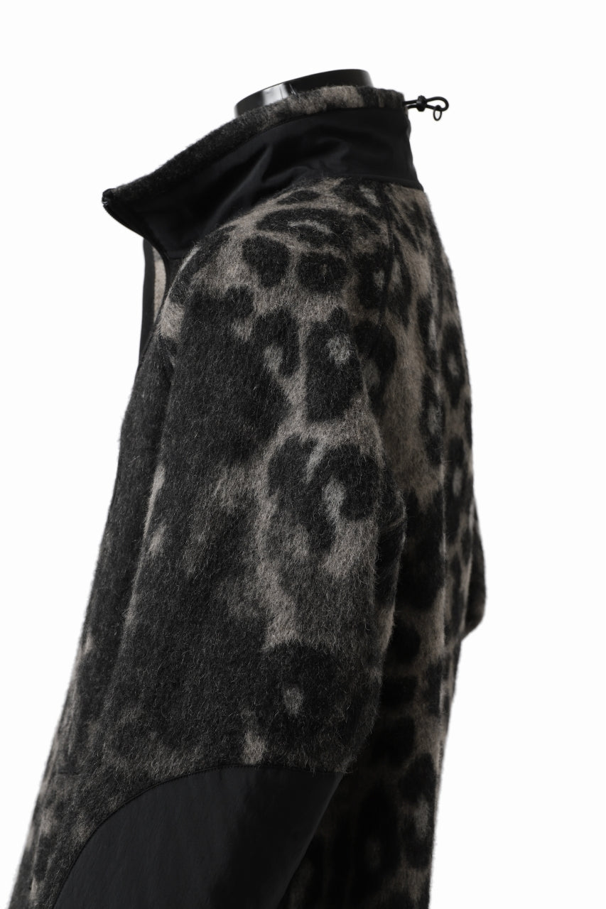 Y-3 Yohji Yamamoto LEOPARD TRACK JACKET / MIX WOOL MOHAIR (MULTI)