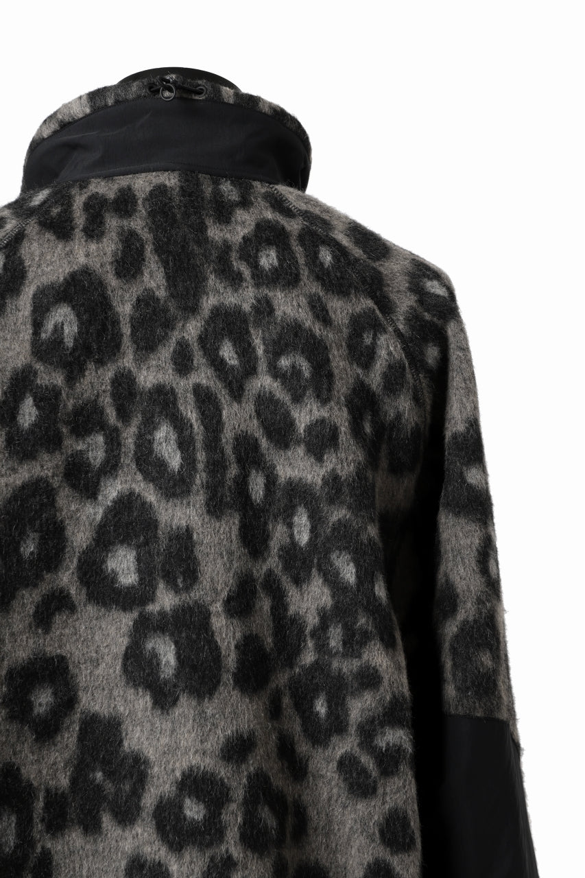 Y-3 Yohji Yamamoto LEOPARD TRACK JACKET / MIX WOOL MOHAIR (MULTI)