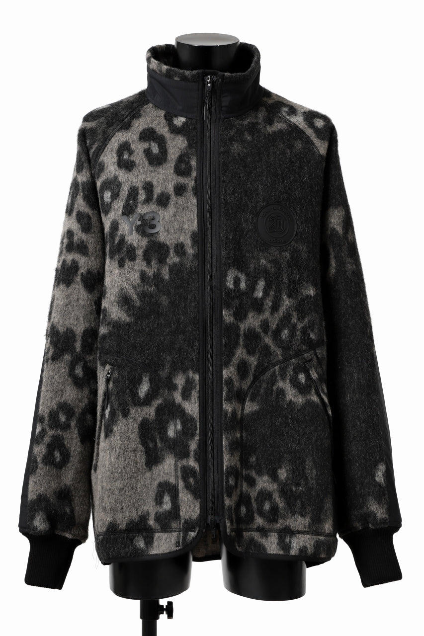 Y-3 Yohji Yamamoto LEOPARD TRACK JACKET / MIX WOOL MOHAIR (MULTI)