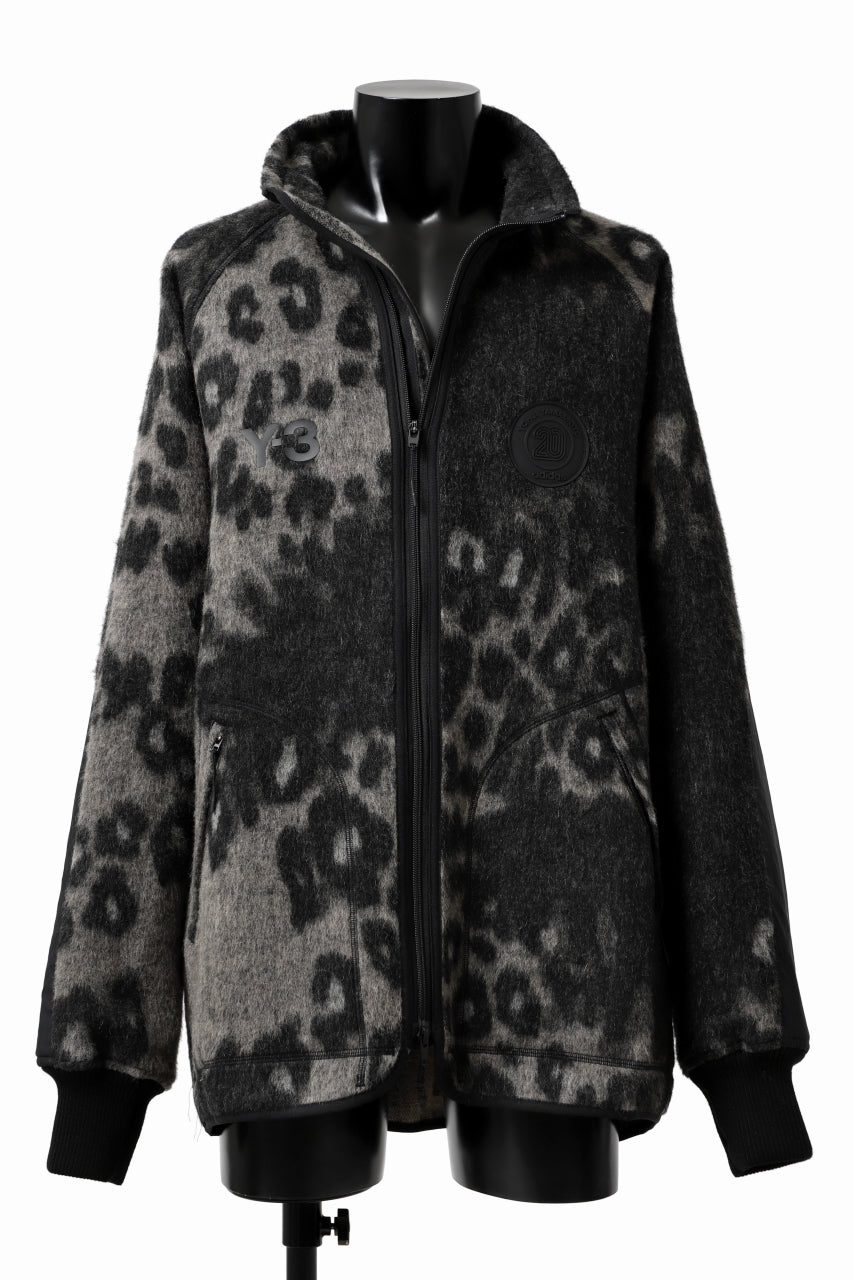 Y-3 Yohji Yamamoto LEOPARD TRACK JACKET / MIX WOOL MOHAIR (MULTI)