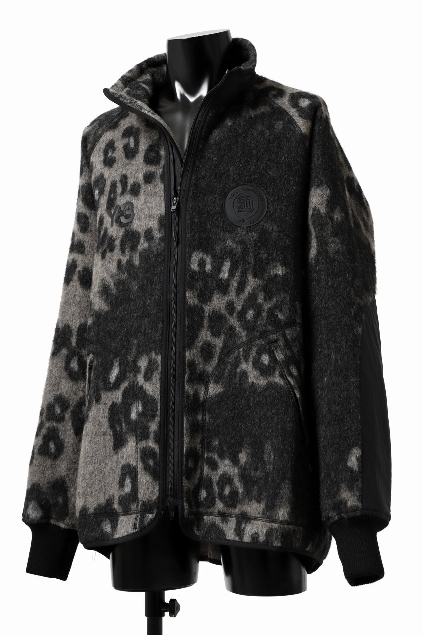 Y-3 Yohji Yamamoto LEOPARD TRACK JACKET / MIX WOOL MOHAIR (MULTI)