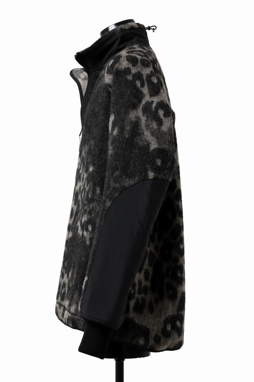 Y-3 Yohji Yamamoto LEOPARD TRACK JACKET / MIX WOOL MOHAIR (MULTI)