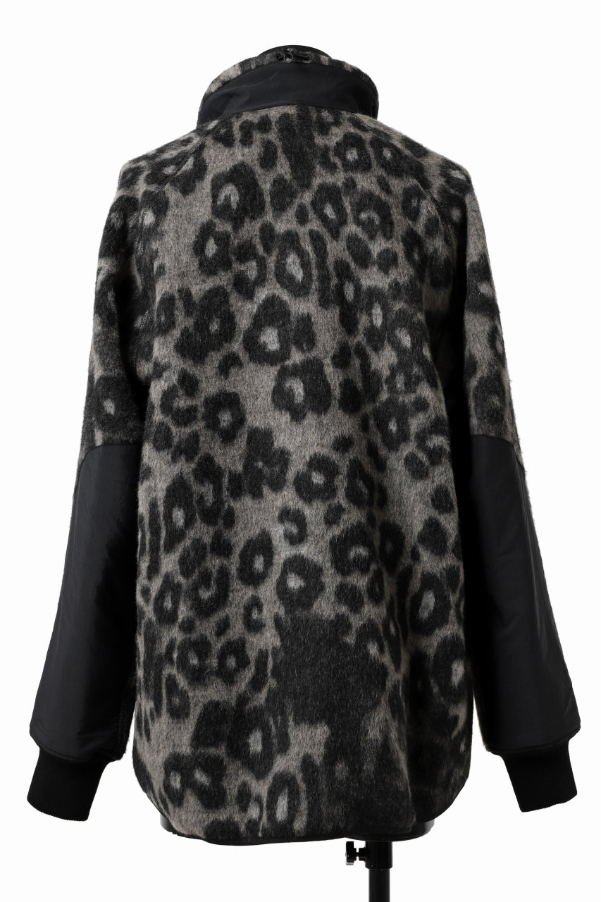 Y-3 Yohji Yamamoto LEOPARD TRACK JACKET / MIX WOOL MOHAIR (MULTI)