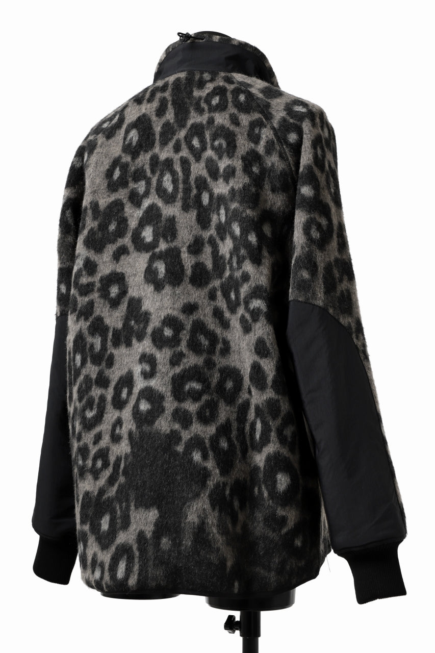 Y-3 Yohji Yamamoto LEOPARD TRACK JACKET / MIX WOOL MOHAIR (MULTI)