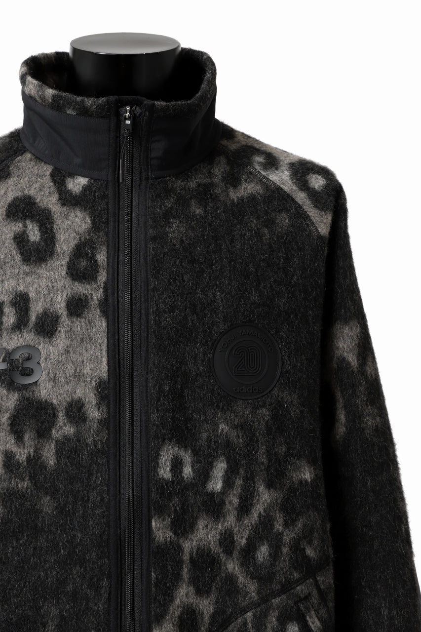 Y-3 Yohji Yamamoto LEOPARD TRACK JACKET / MIX WOOL MOHAIR (MULTI)