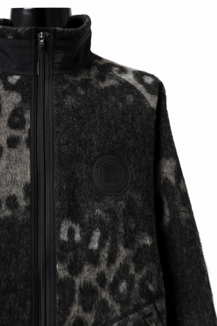 Y-3 Yohji Yamamoto LEOPARD TRACK JACKET / MIX WOOL MOHAIR (MULTI)