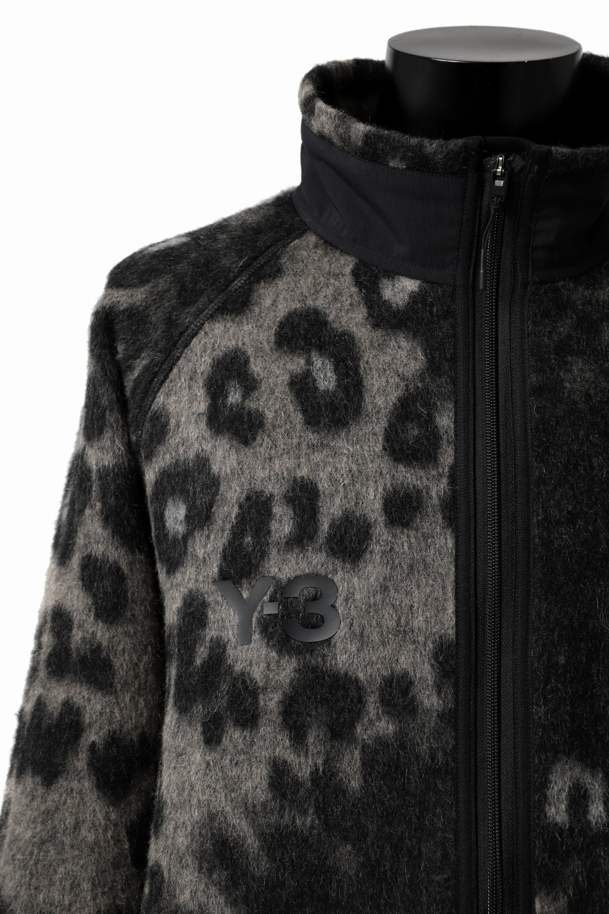 Y-3 Yohji Yamamoto LEOPARD TRACK JACKET / MIX WOOL MOHAIR (MULTI)