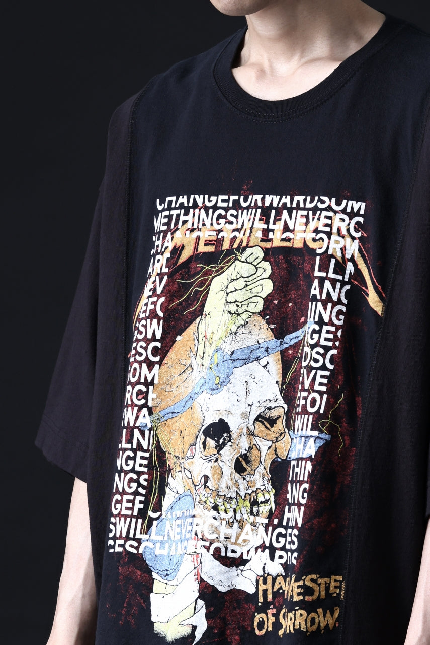 Load image into Gallery viewer, CHANGES VINTAGE REMAKE MULTI PANEL TEE (BLACK #7)