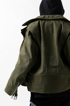 画像をギャラリービューアに読み込む, READYMADE MOTORCYCLE JACKET (GREEN #B)