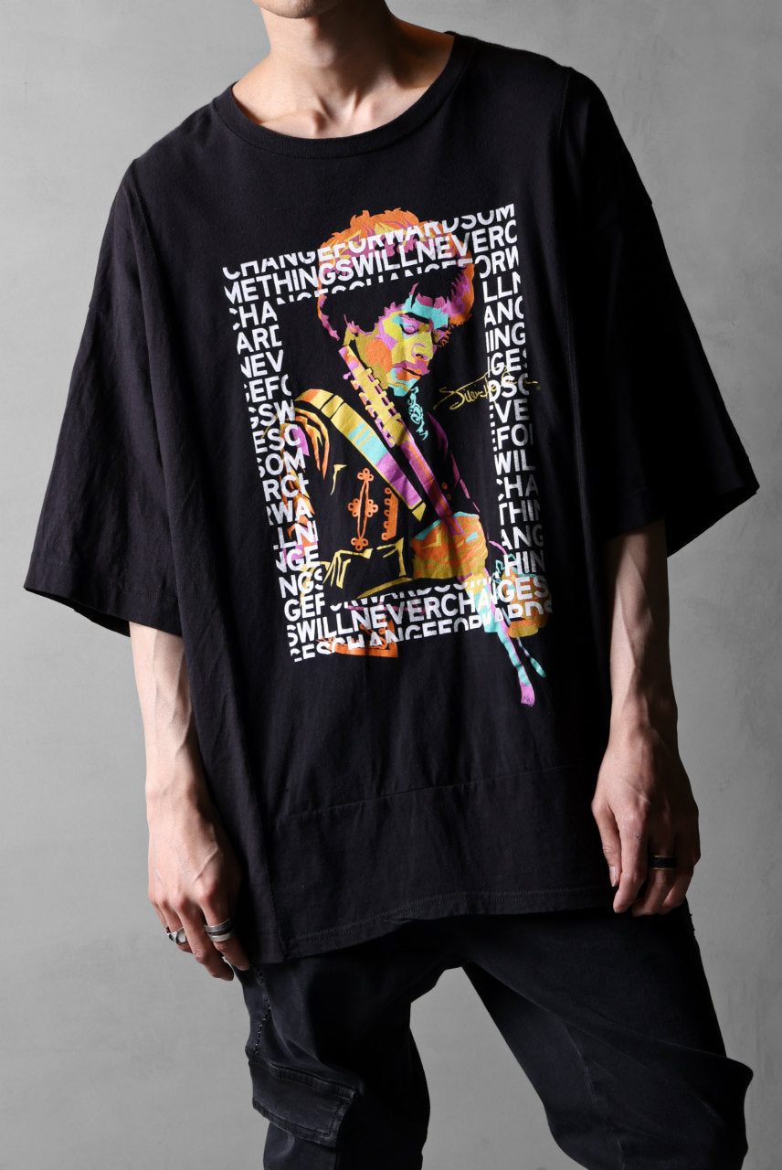 CHANGES VINTAGE REMAKE MULTI PANEL S/S TEE (BLACK #C)