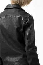 画像をギャラリービューアに読み込む, ISAMU KATAYAMA BACKLASH exclusive DOUBLE RIDERS JACKET / JP-CALF GARMENT WASHED (BLACK)