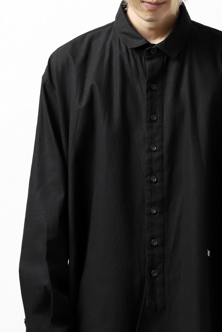 Load image into Gallery viewer, KLASICA SH-39 OVERSIZED CLASSIC OUTER SHIRT / DRY BACK TWILL (BLACK)