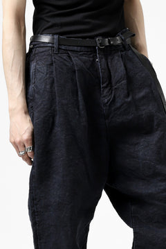 画像をギャラリービューアに読み込む, ISAMU KATAYAMA BACKLASH TAPERED TROUSERS / GARMENT NATURAL DYED LINEN CANVAS (INDIGO)