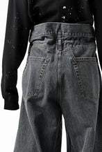 画像をギャラリービューアに読み込む, FACETASM SUPER BIG DENIM PANTS (BLACK)