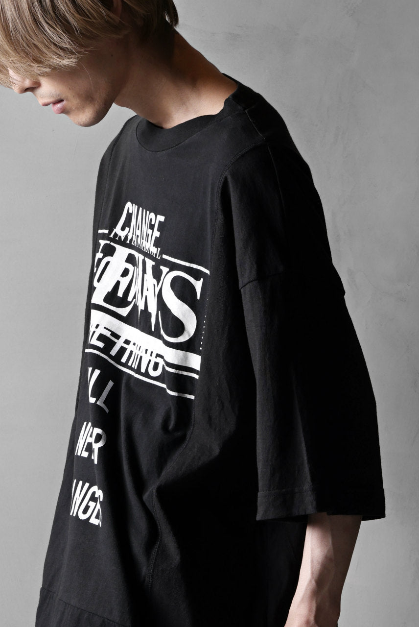 画像をギャラリービューアに読み込む, CHANGES VINTAGE REMAKE MULTI PANEL S/S TEE (BLACK #H)