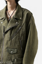 Load image into Gallery viewer, READYMADE MORTORCYCLE JACKET (GREEN / SIZE.1)