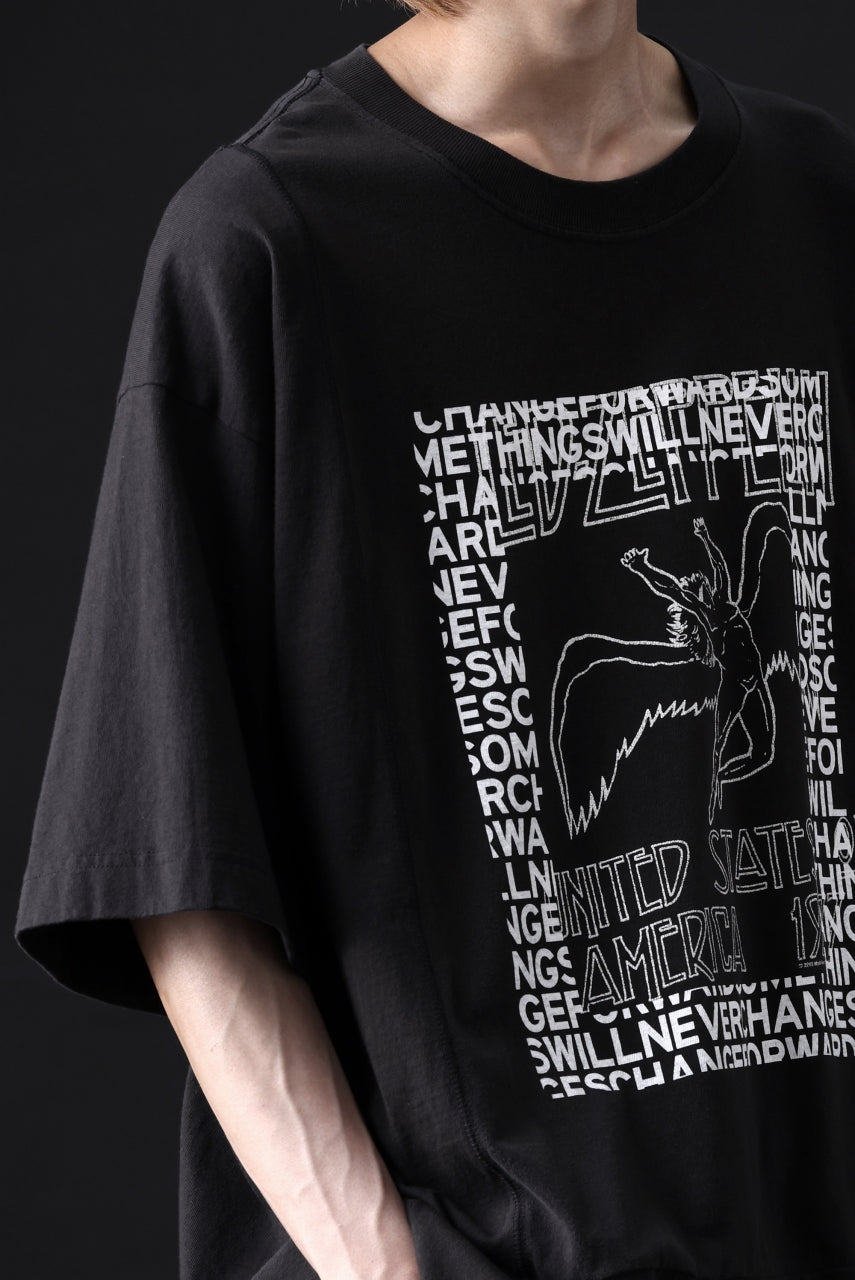 Load image into Gallery viewer, CHANGES VINTAGE REMAKE MULTI PANEL TEE (BLACK #3)