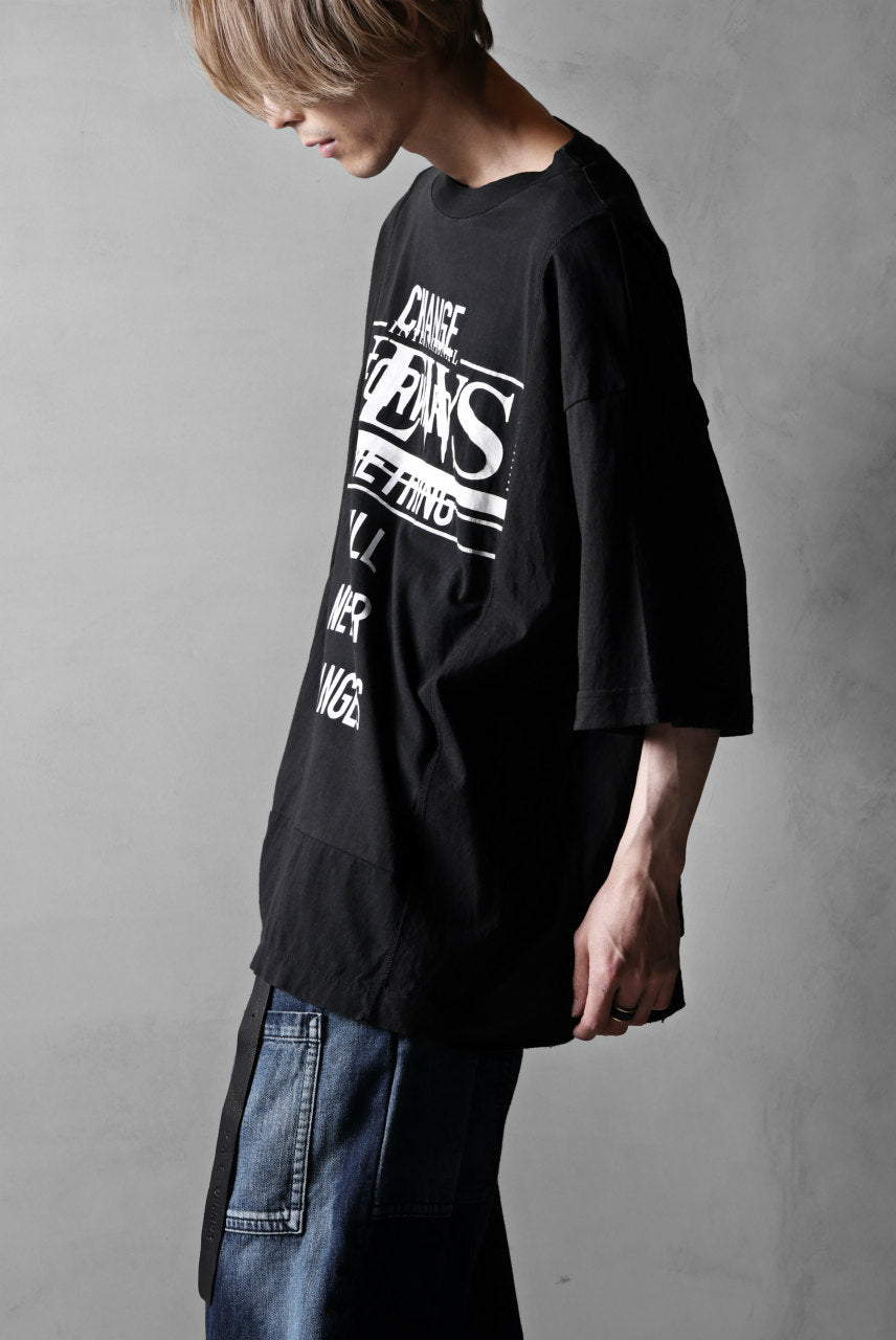 CHANGES VINTAGE REMAKE MULTI PANEL S/S TEE (BLACK #H)