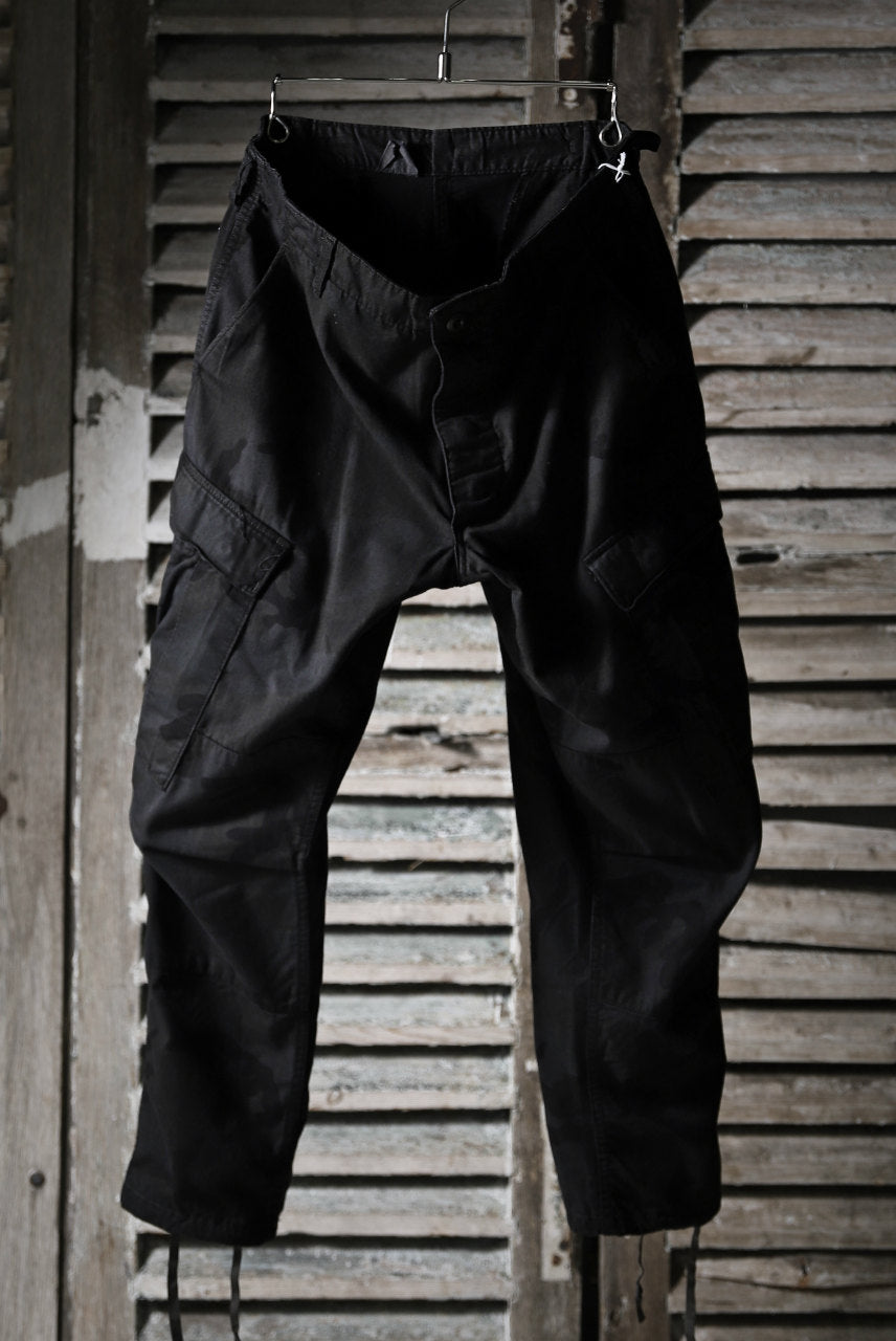 CHANGES VINTAGE REMAKE MILITARY CARGO TAPERED PANTS / WOODLAND CAMO (BLACK DYED #A)