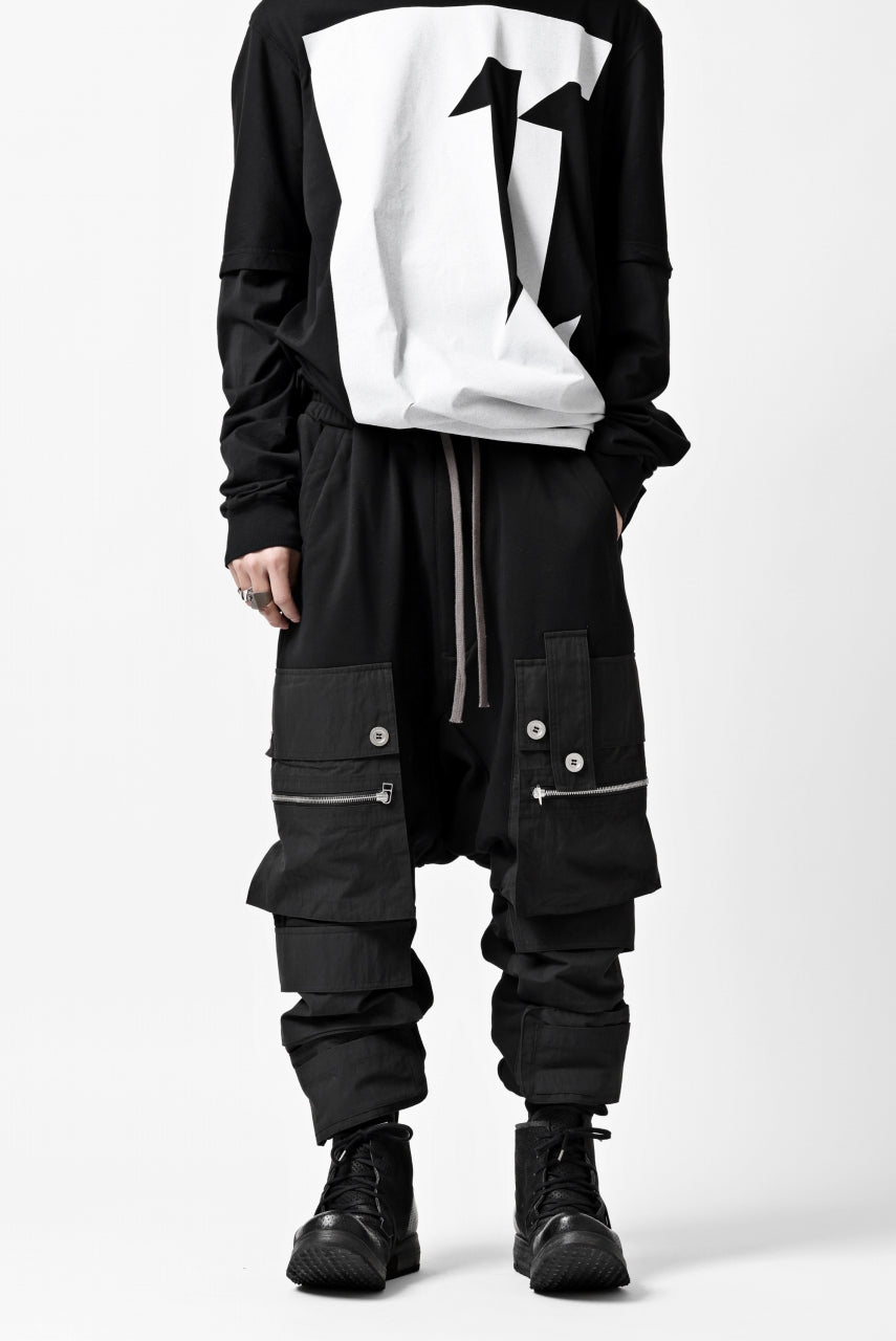 画像をギャラリービューアに読み込む, A.F ARTEFACT -SOLDIER- SARROUEL CARGO PANTS (BLACK)