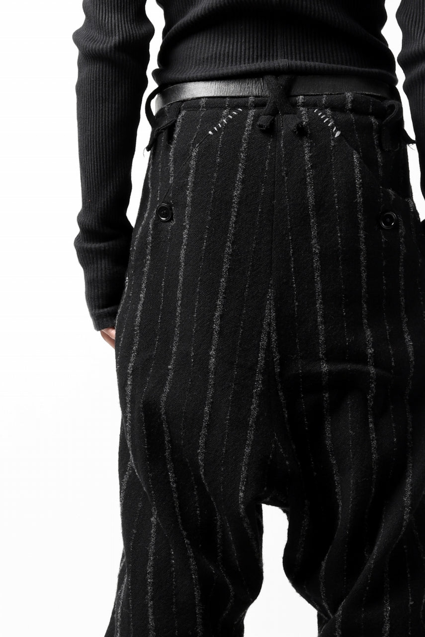 画像をギャラリービューアに読み込む, daska x LOOM exclucive lowcrotch trousers / bouclé stripe (SHADE)