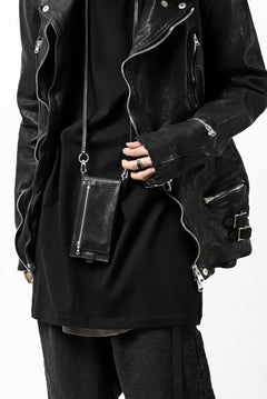 画像をギャラリービューアに読み込む, ISAMU KATAYAMA BACKLASH exclusive DOUBLE RIDERS JACKET / JP-CALF GARMENT WASHED (BLACK)