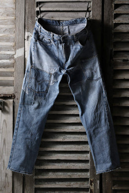 CHANGES VINTAGE REMAKE DENIM STRAIGHT PANTS / VINTAGE DENIM (INDIGO #A)