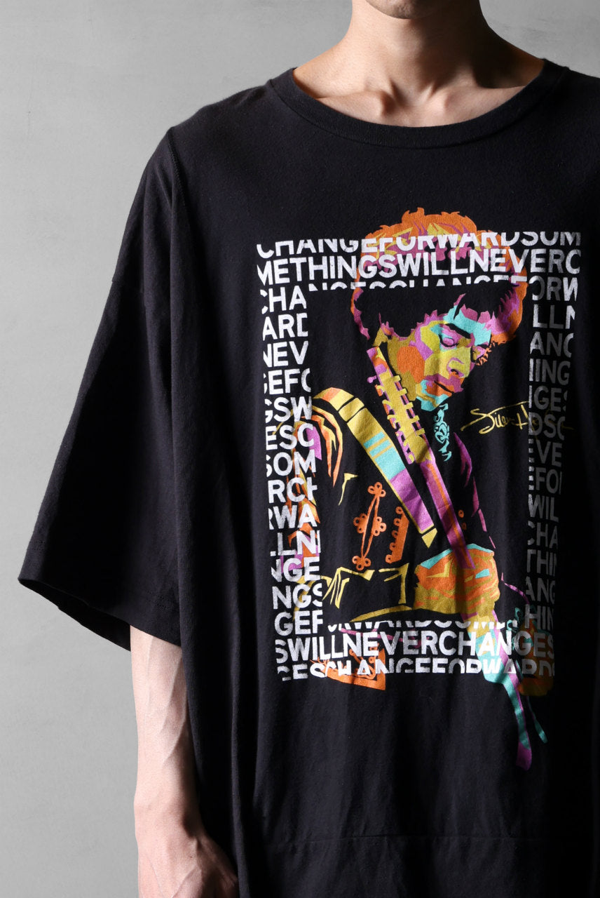 画像をギャラリービューアに読み込む, CHANGES VINTAGE REMAKE MULTI PANEL S/S TEE (BLACK #C)