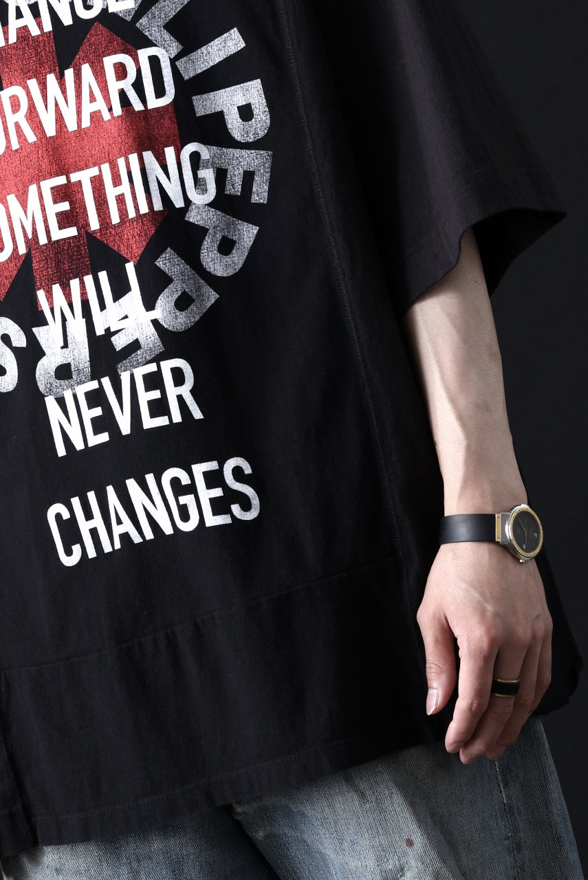 画像をギャラリービューアに読み込む, CHANGES VINTAGE REMAKE MULTI PANEL TEE (BLACK #5)