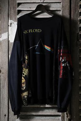 CHANGES VINTAGE REMAKE MULTI PANEL BAND L/S TEE (BLACK #B)